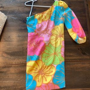 Lilly Pulitzer One Shoulder Dress